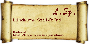 Lindwurm Szilárd névjegykártya